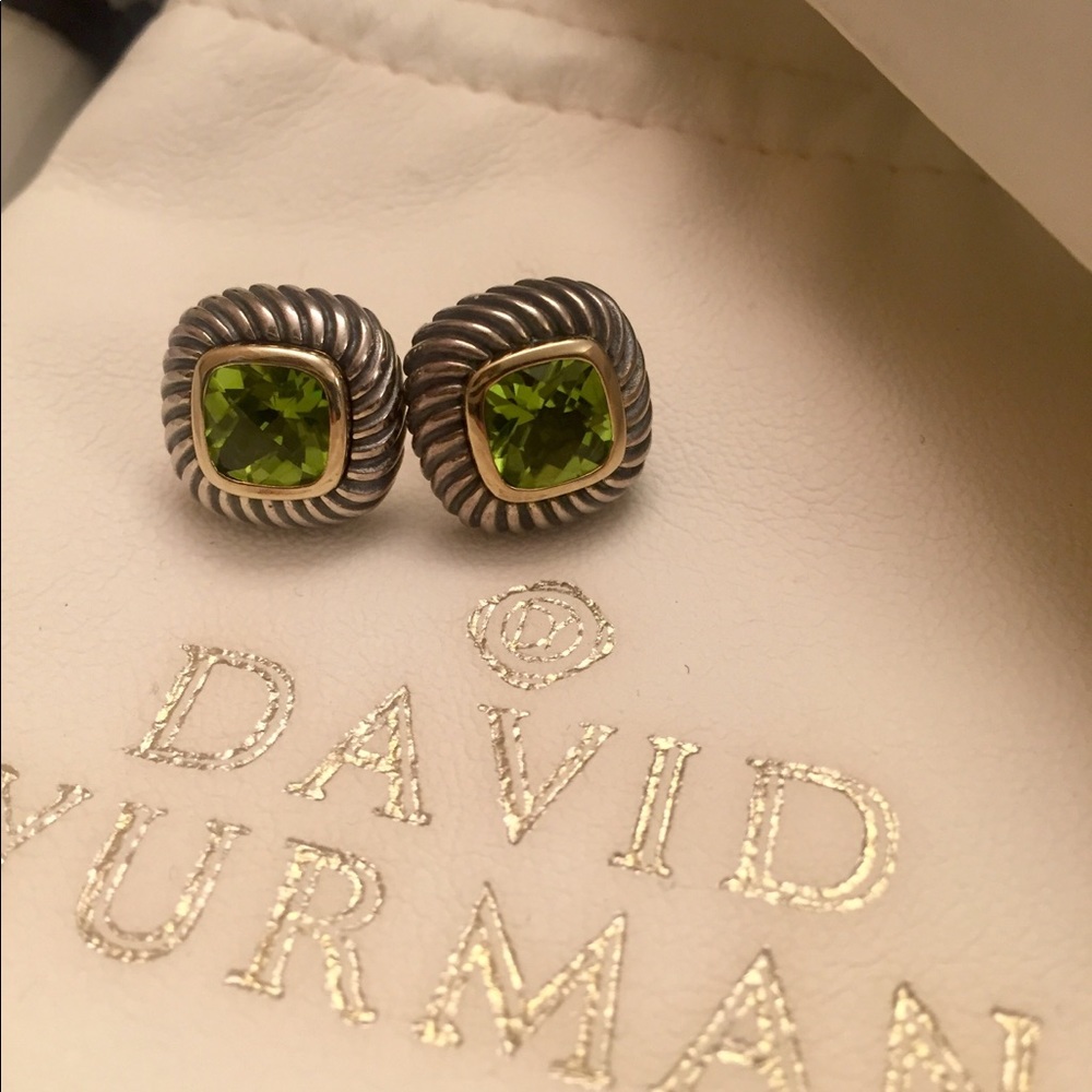 David Yurman Peridot Albion Earrings
